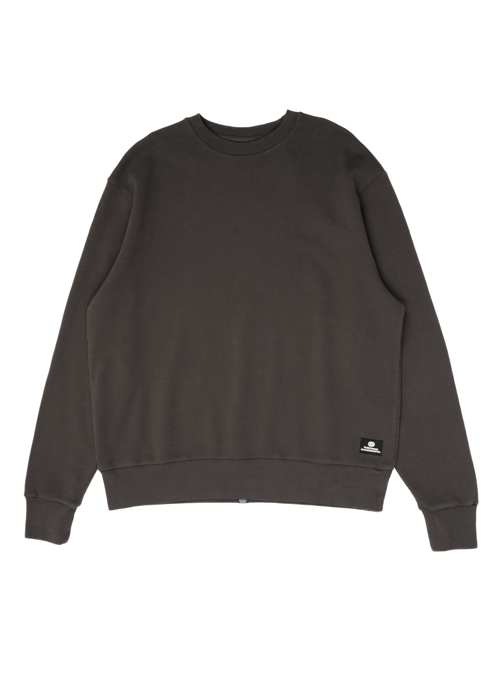 THRILLS - Arts & Industrial Oversize Waffle Crew - Dark Charcoal
