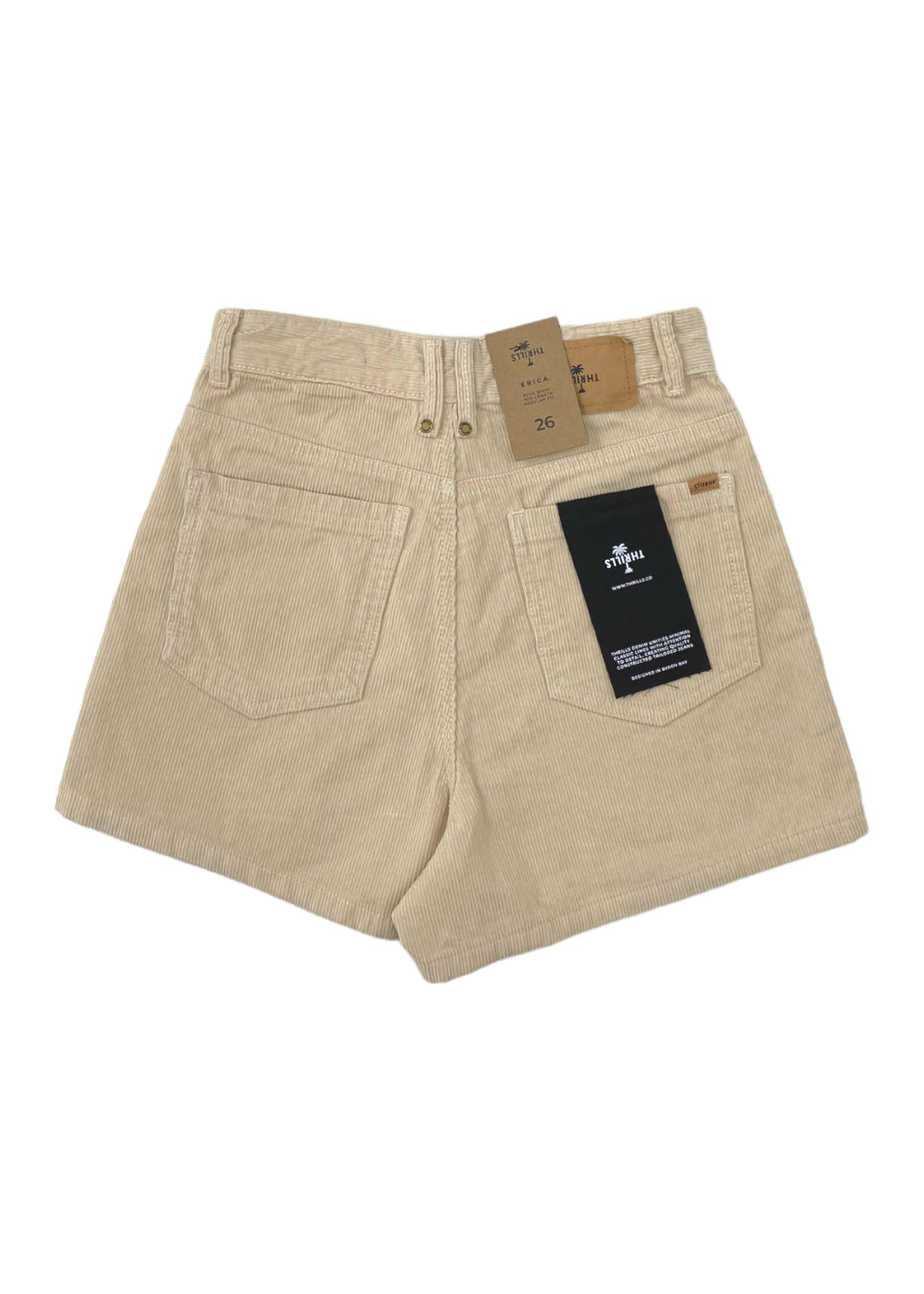 THRILLS - Erica Cord Short - Soft Tan - Hardpressed Print Studio Inc.