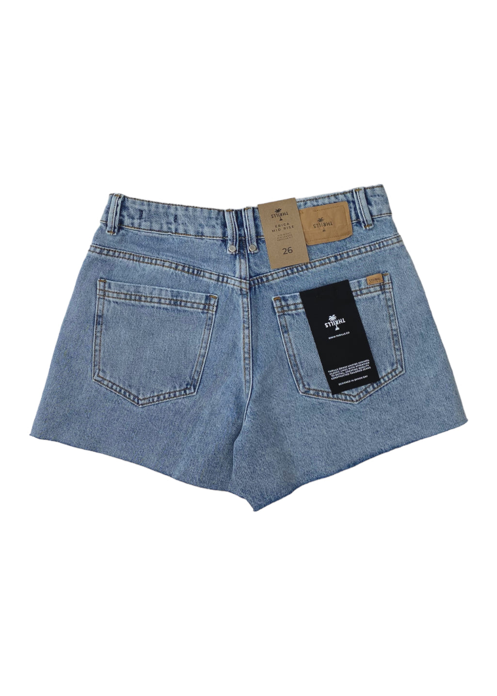 THRILLS - Erica Mid Rise Short - Garage Blue - Hardpressed Print Studio Inc.