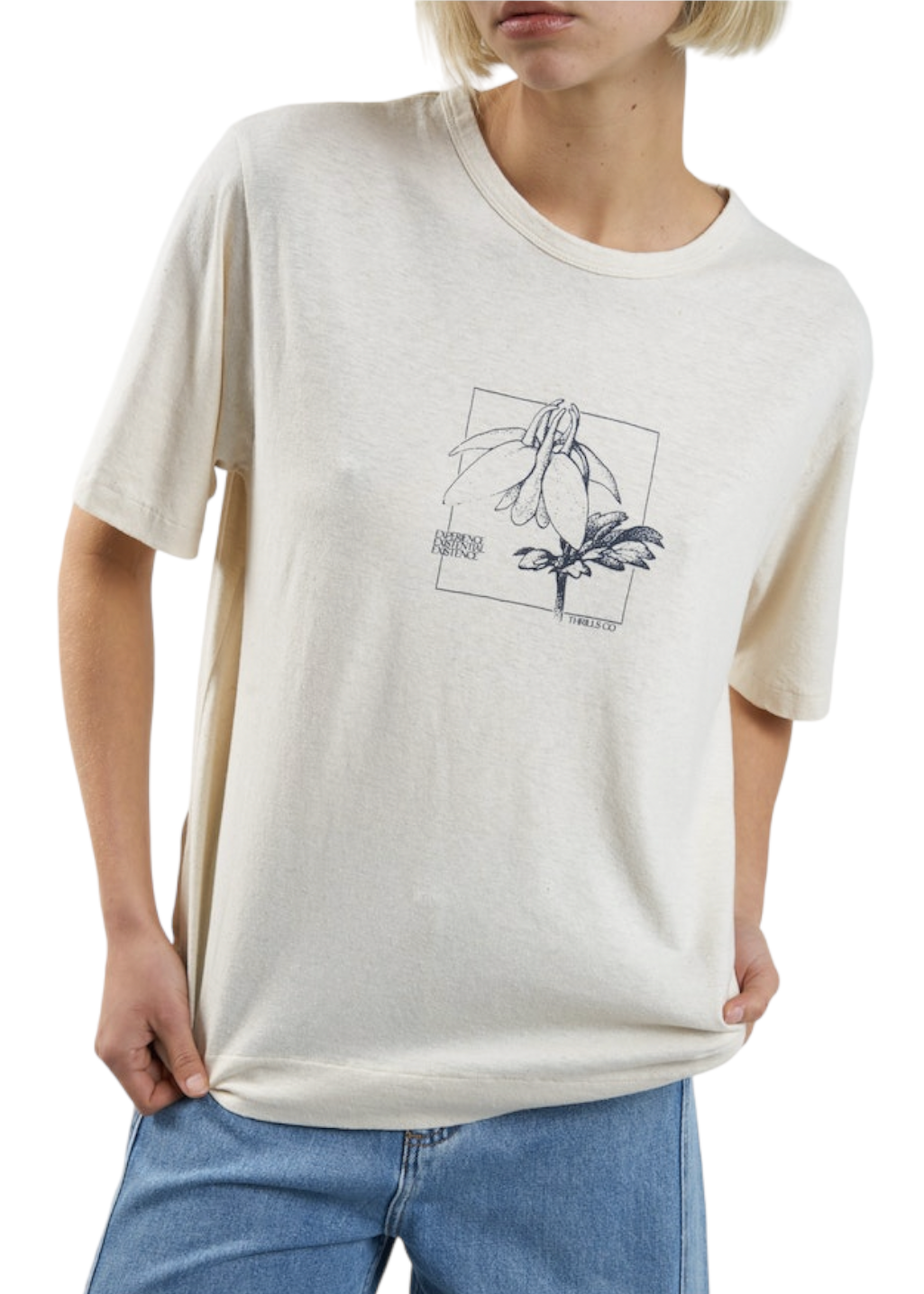 THRILLS - Experience Hemp Box Tee - Unbleached - Hardpressed Print Studio Inc.