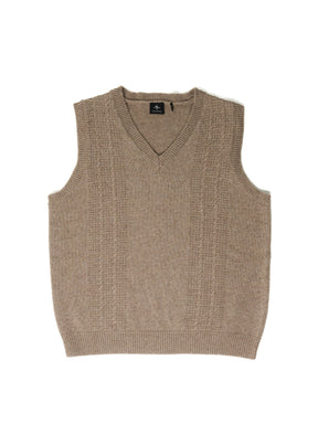 THRILLS - Imperial Jacquard Knit Vest - Sand - Hardpressed Print Studio Inc.