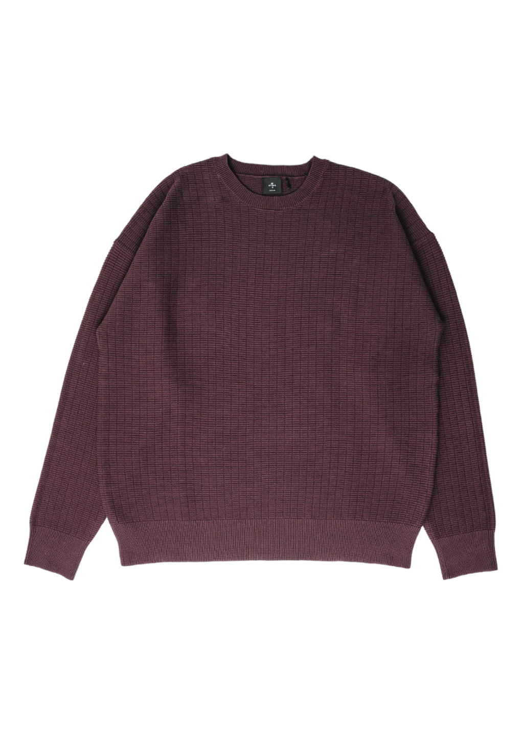 THRILLS - Republic Crew Knit - Deep Plum - Hardpressed Print Studio Inc.