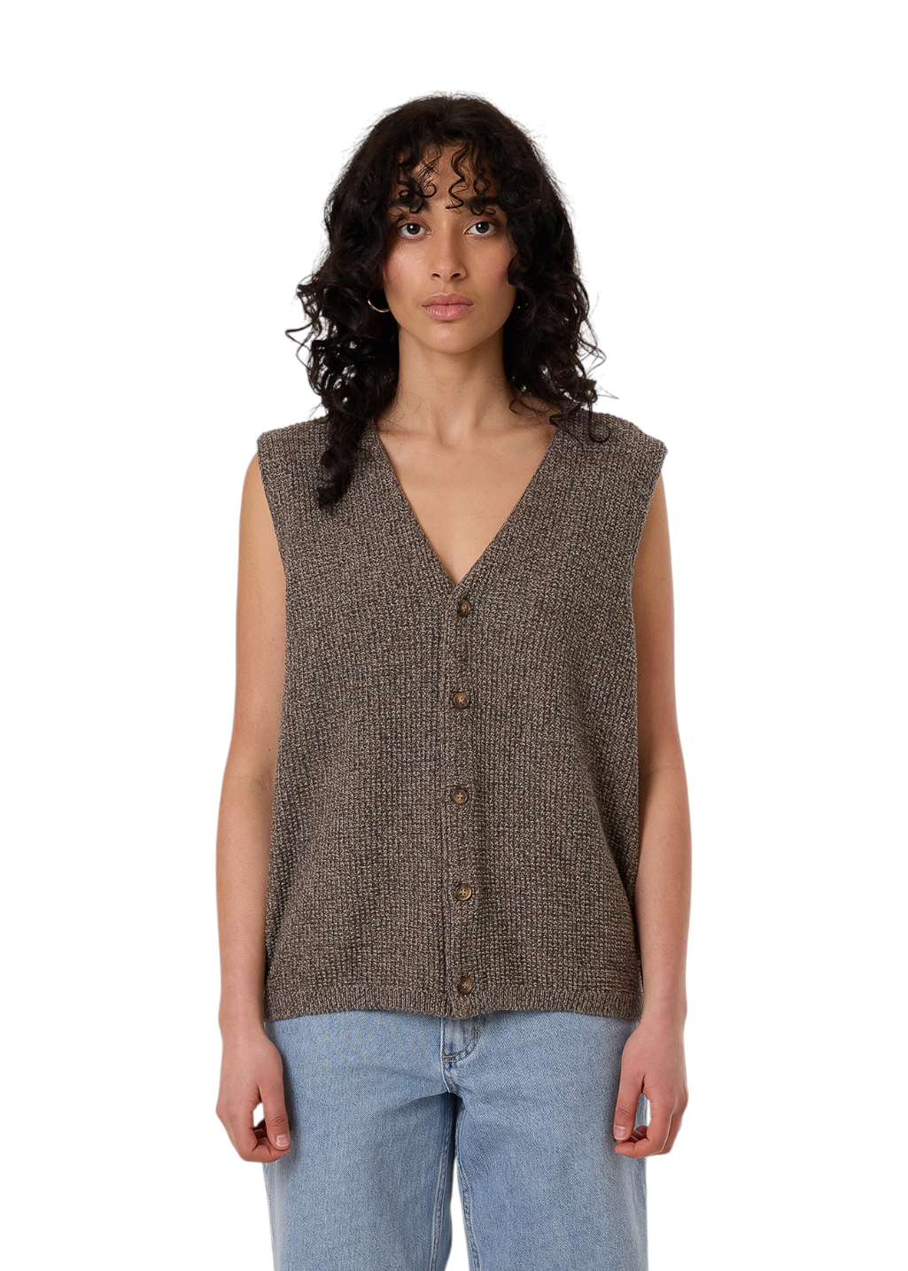 THRILLS - Sam Knit Vest - Loam