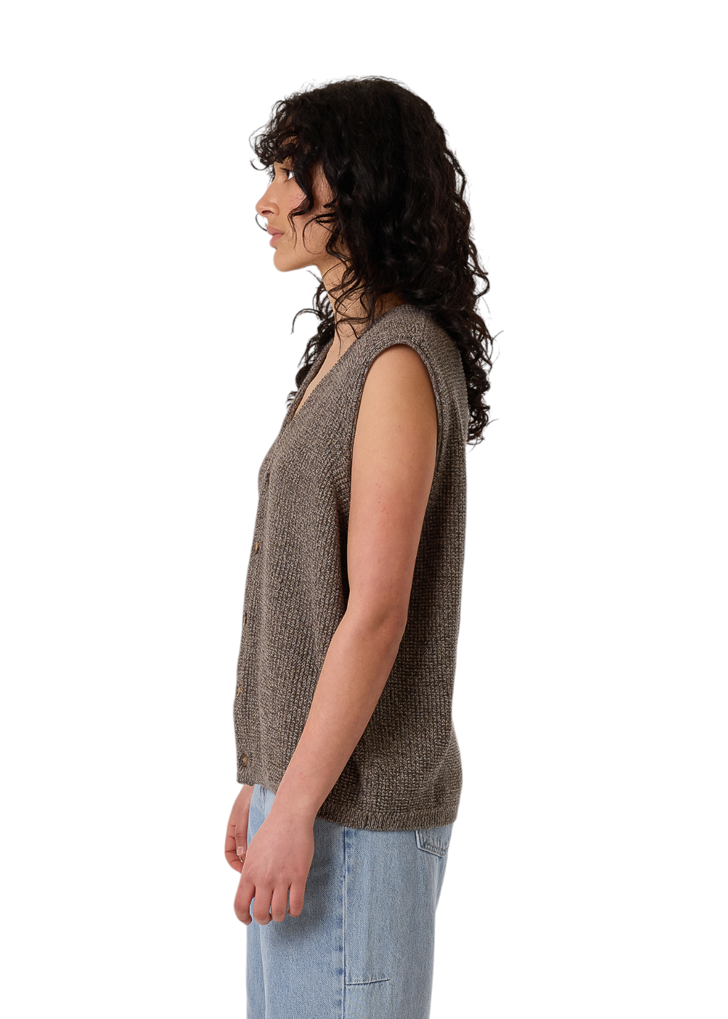 THRILLS - Sam Knit Vest - Loam