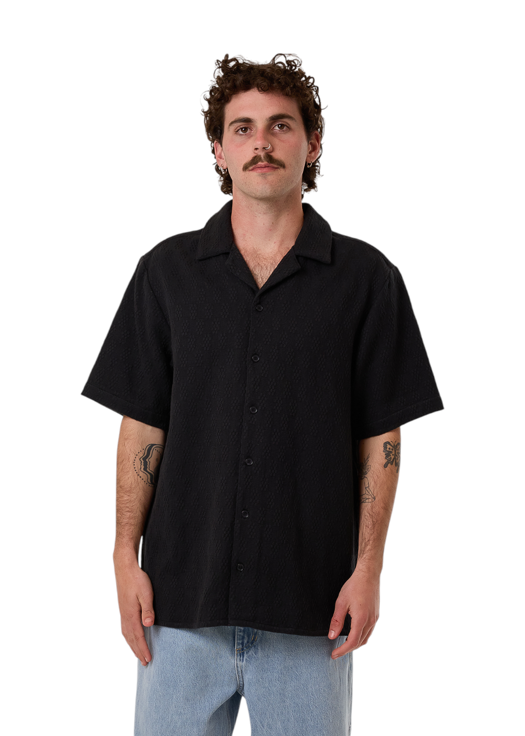 THRILLS - Vanished Bowling Shirt - Black