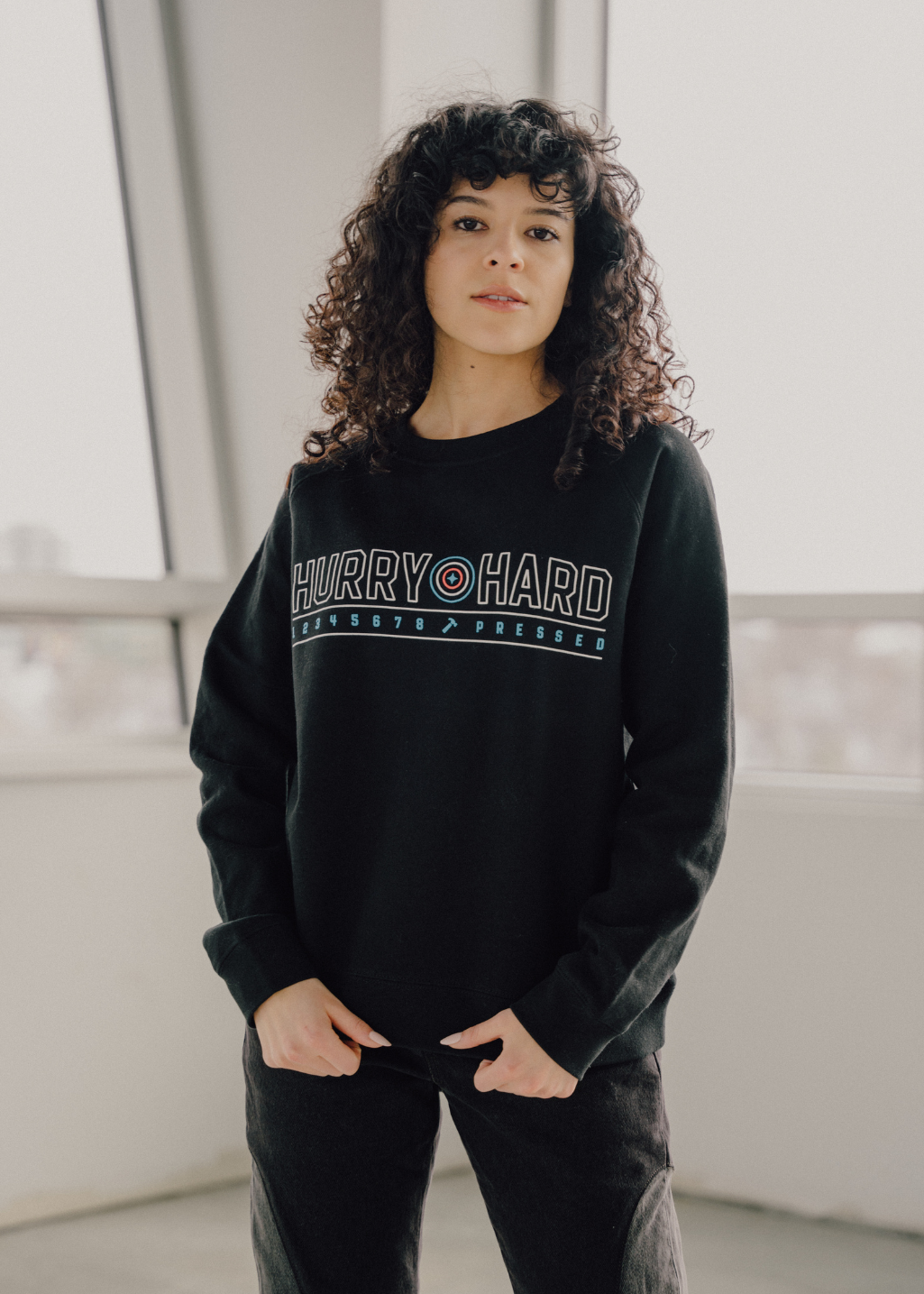 The House Crewneck | Black | Unisex and Ladies - Hardpressed Print Studio Inc.