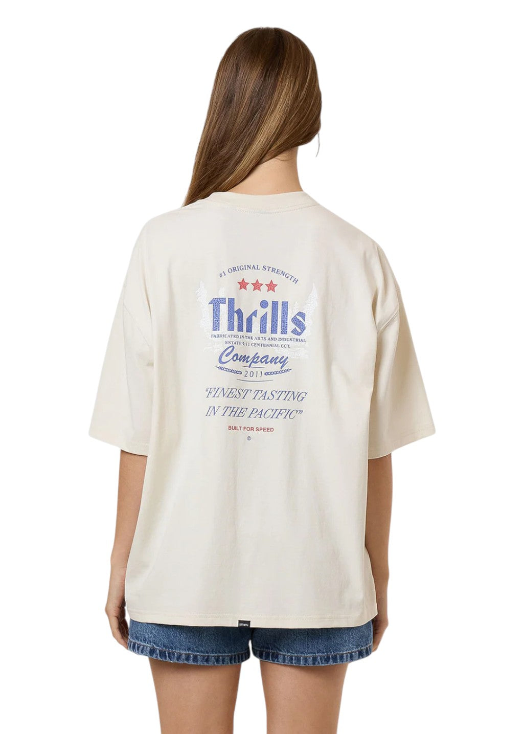 THRILLS - Original Strength Oversized Tee - Heritage White