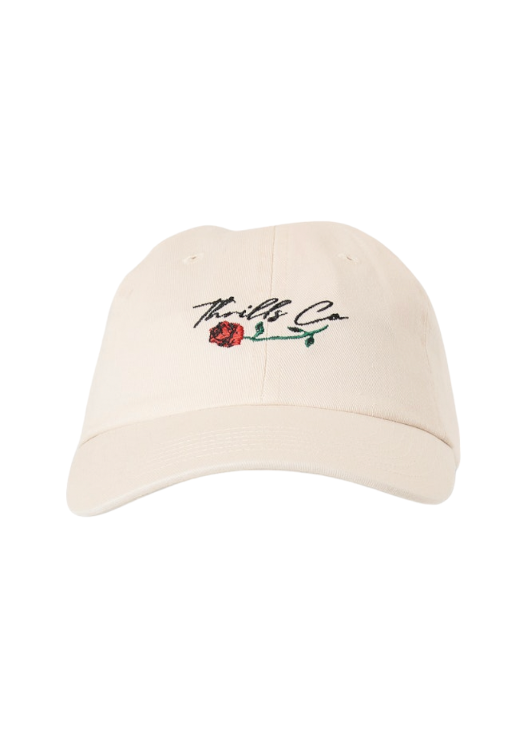 THRILLS - Signature Rose 6 Panel Cap - Heritage White