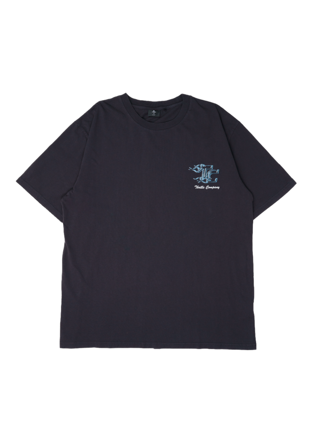 THRILLS Heat Oversize Fit Tee Washed Black - Main Image