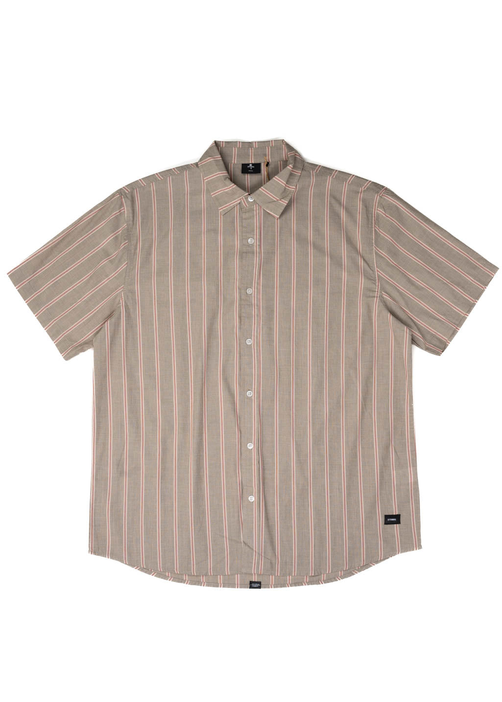 THRILLS - Rooney Stripe Short Sleeve Shirt - String