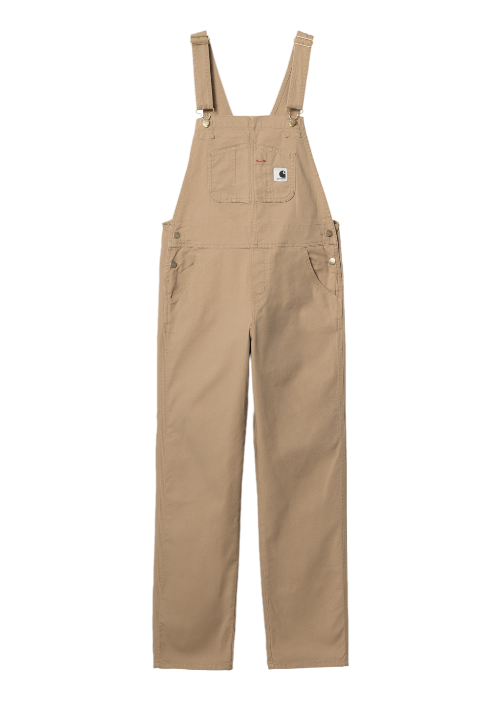 Carhartt WIP - W' Bib Overall Straight - Dusty H Brown Rinsed - Hardpressed Print Studio Inc.