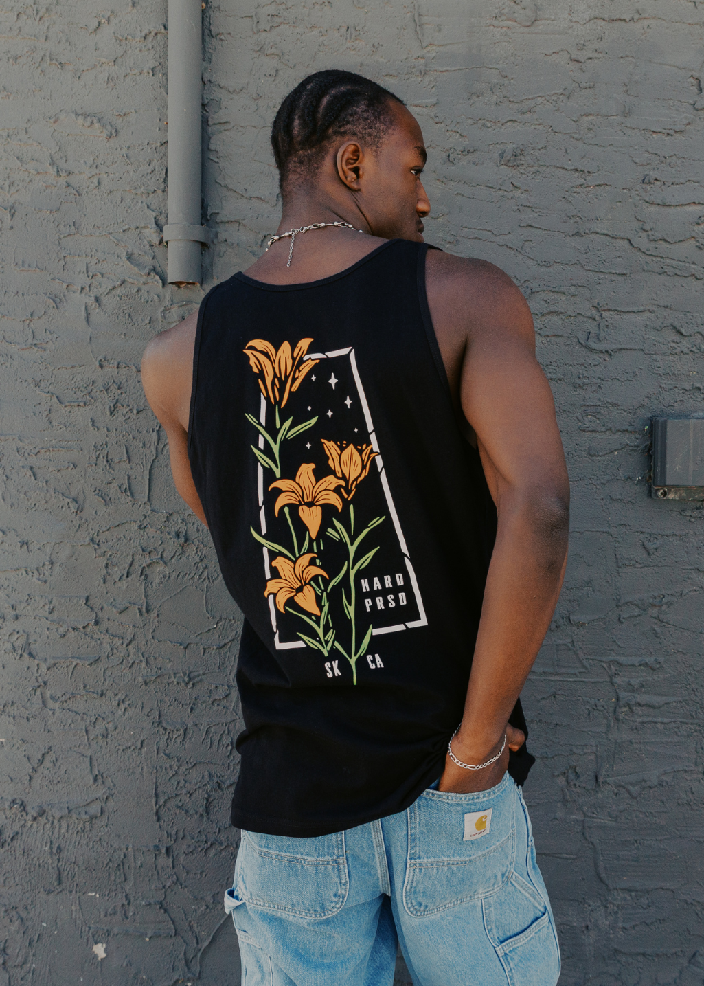 Wild Lily Tank | Black | Unisex
