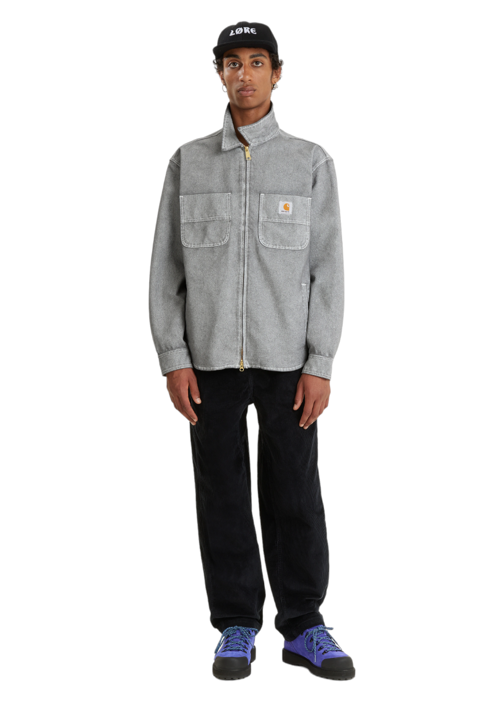 Carhartt WIP - Garen Shirt Jacket - Wax/Blacksmith Stone Washed - Hardpressed Print Studio Inc.