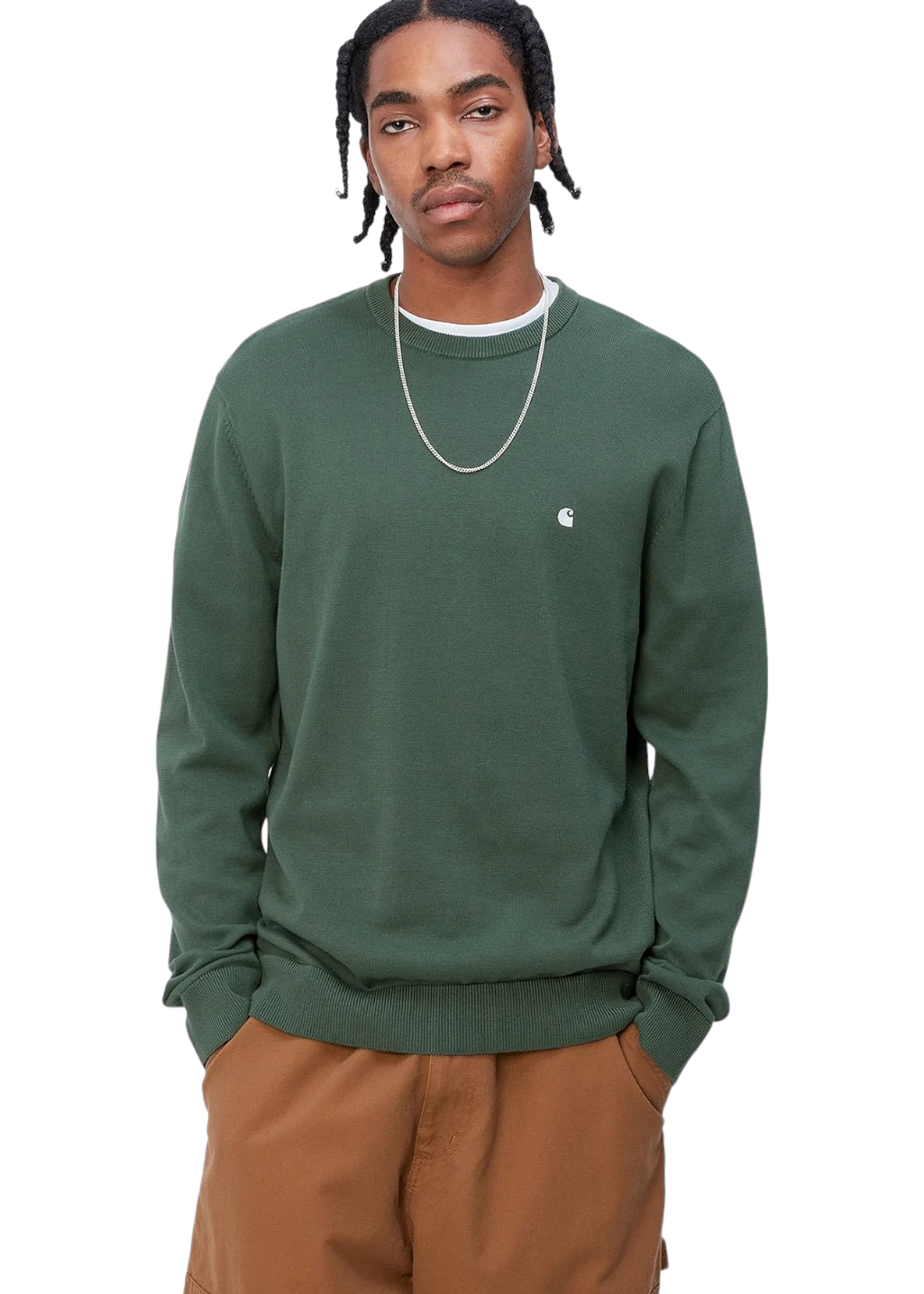 Carhartt WIP - Madison Sweater - Park/Wax | Hardpressed Carhartt WIP - Madison Sweater - Park/Wax | Hardpressed