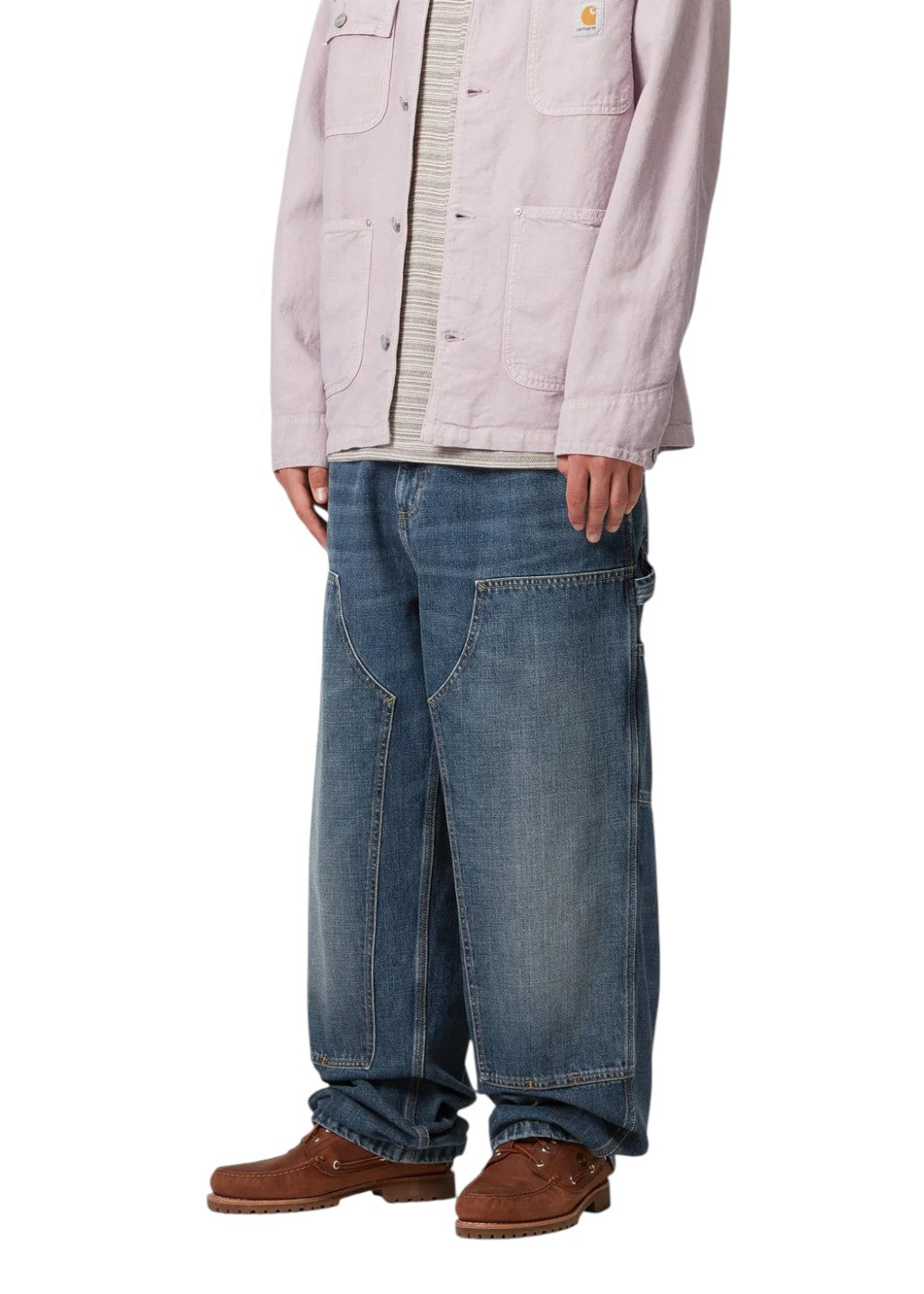 Carhartt WIP - OG Double Knee Pant - Blue Dark Used Wash