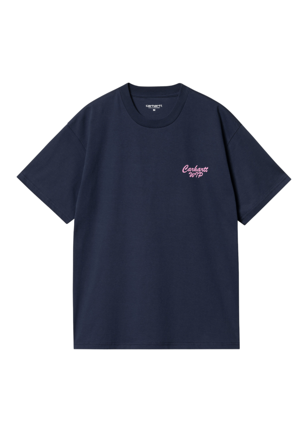 Carhartt WIP - S/S Friendship T-Shirt - Air Force Blue/Light Pink - Hardpressed Print Studio Inc.