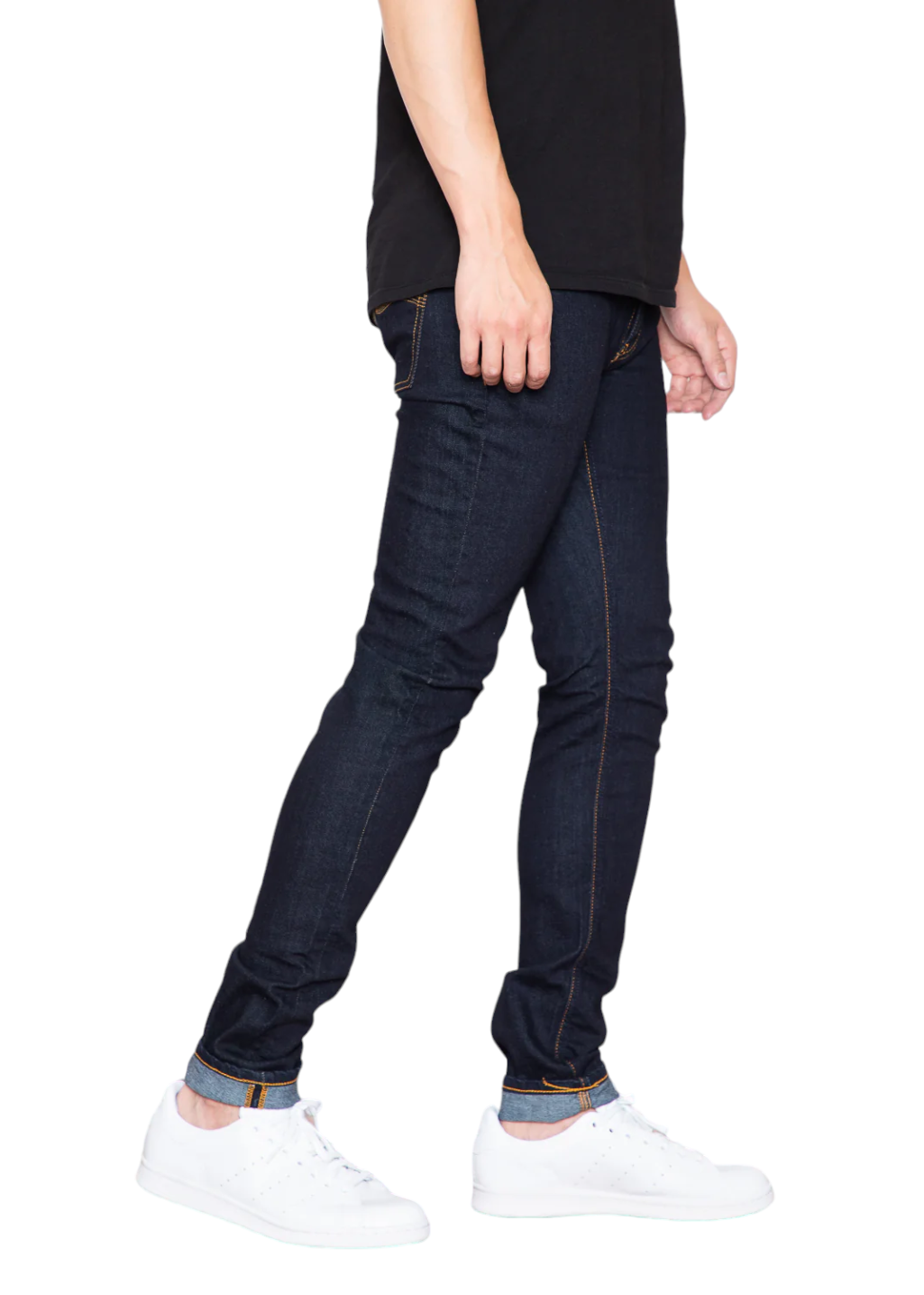 Nudie Jeans Co. - Skinny Lin Worn Indigo - Hardpressed Print Studio Inc.