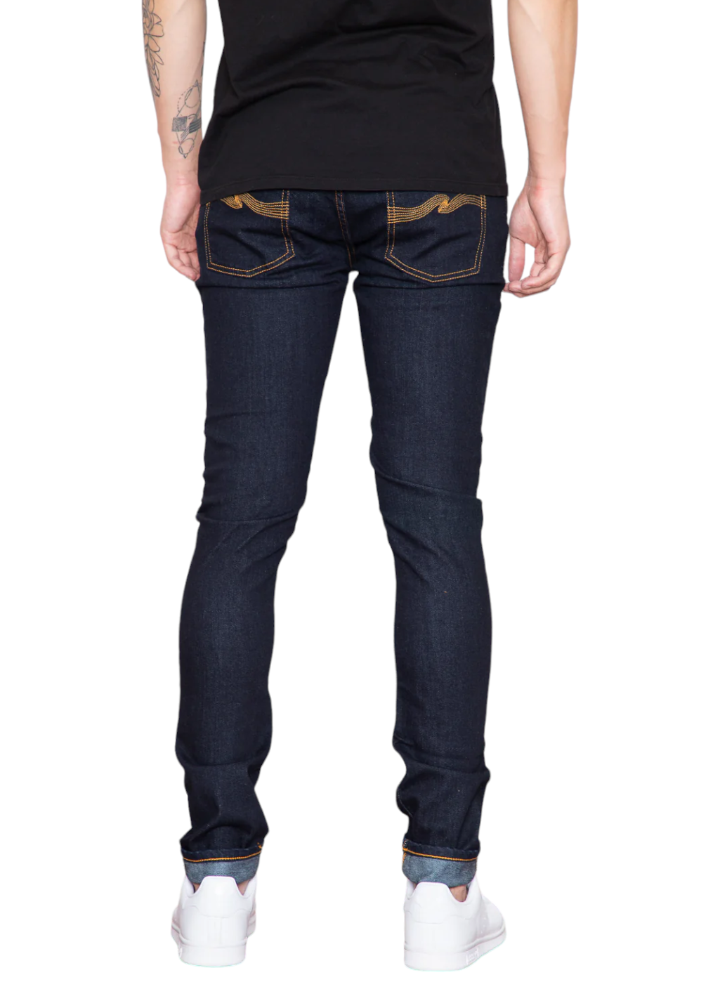 Nudie Jeans Co. - Skinny Lin Worn Indigo - Hardpressed Print Studio Inc.