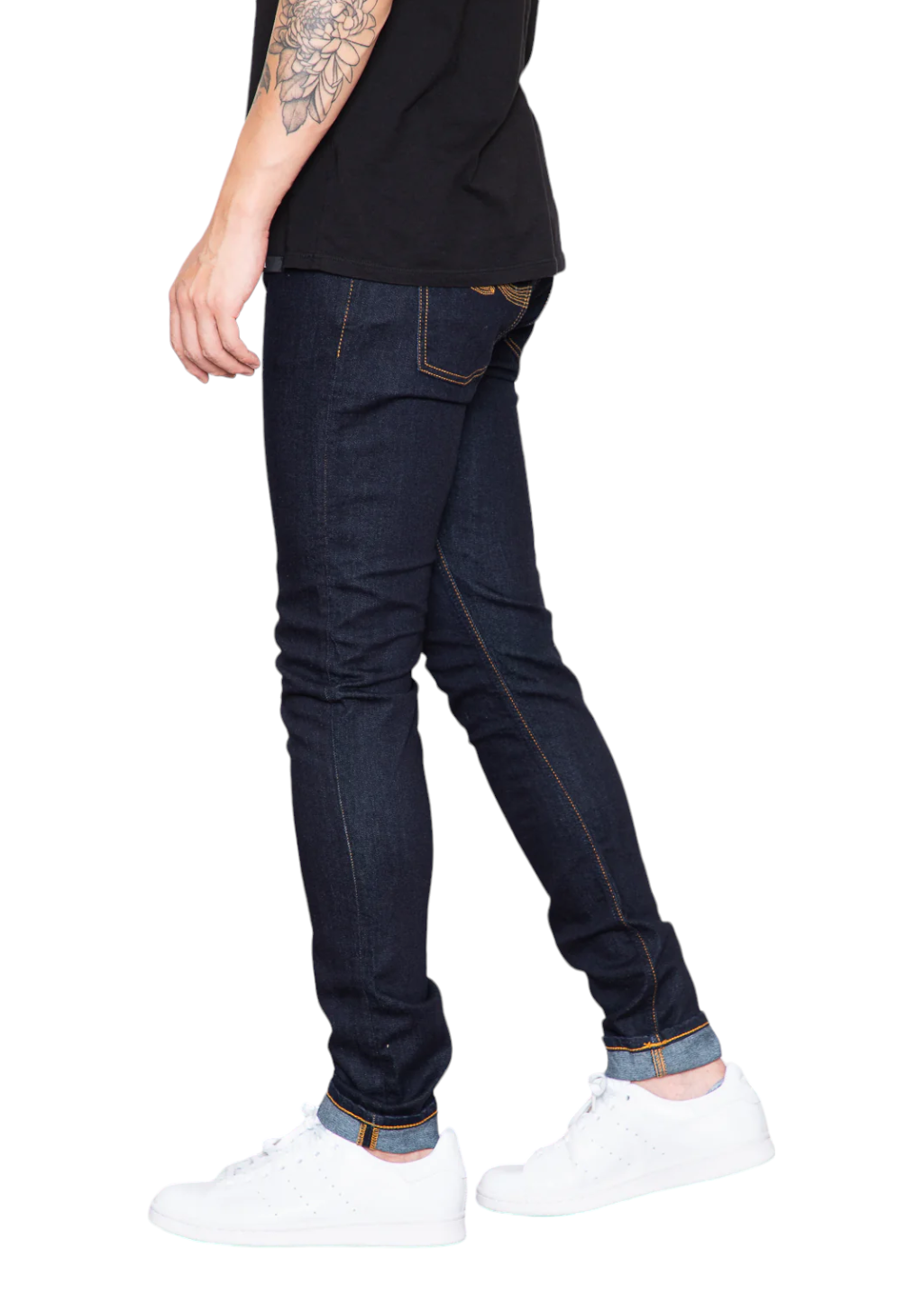 Nudie Jeans Co. - Skinny Lin Worn Indigo - Hardpressed Print Studio Inc.