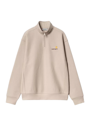 Carhartt WIP - Half Zip American Script Sweat - Fleur De Sel