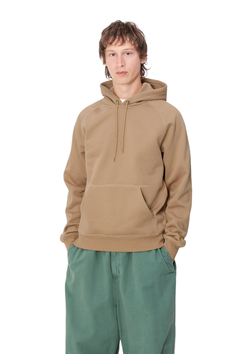 Carhartt WIP - Hooded Chase Sweatshirt - Peanut/Gold