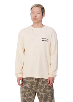 Carhartt WIP - L/S Basics Script T-Shirt - Natural/Black