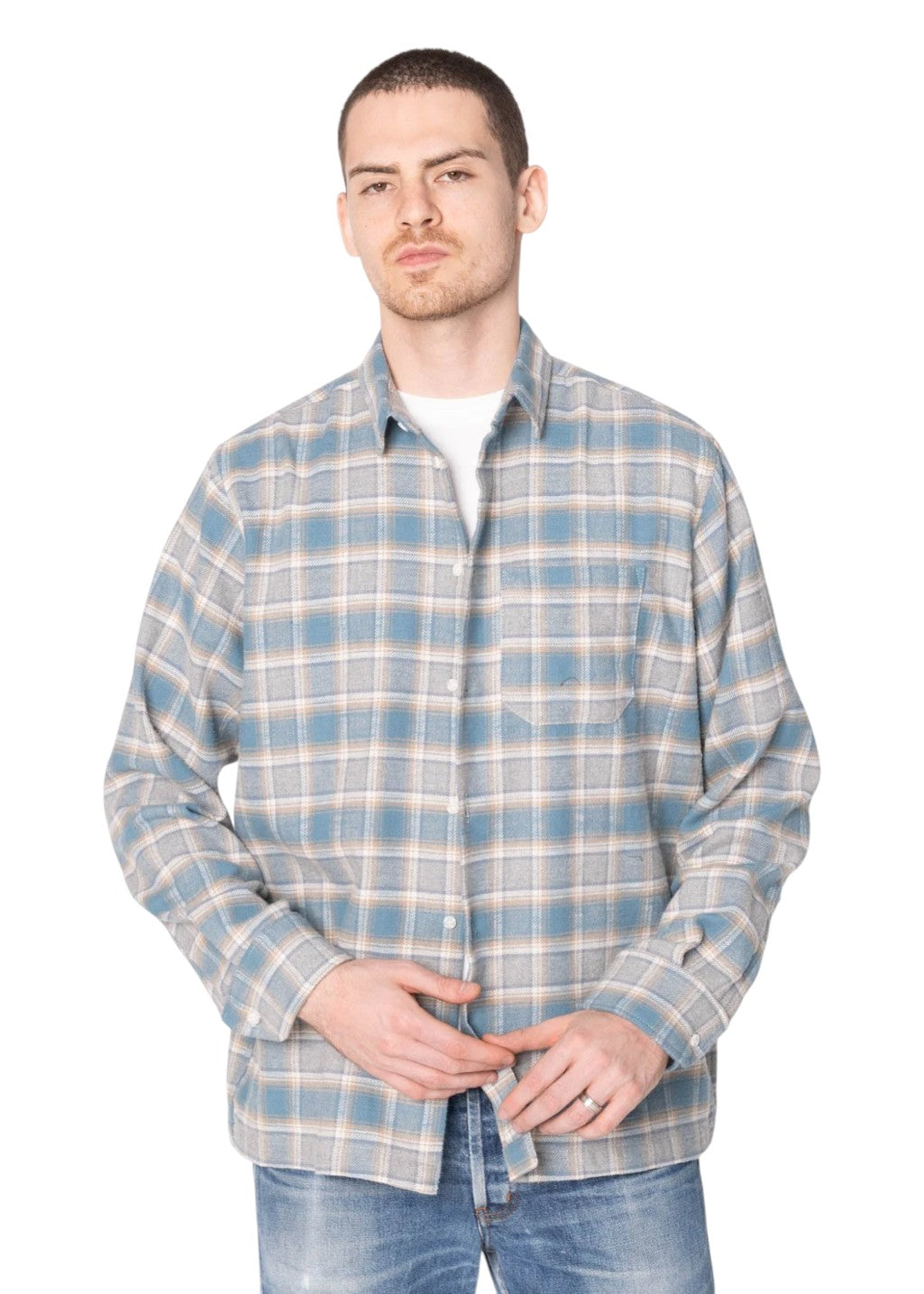 Naked & Famous Denim - True Shirt - Soft Brushed Faded Flannel