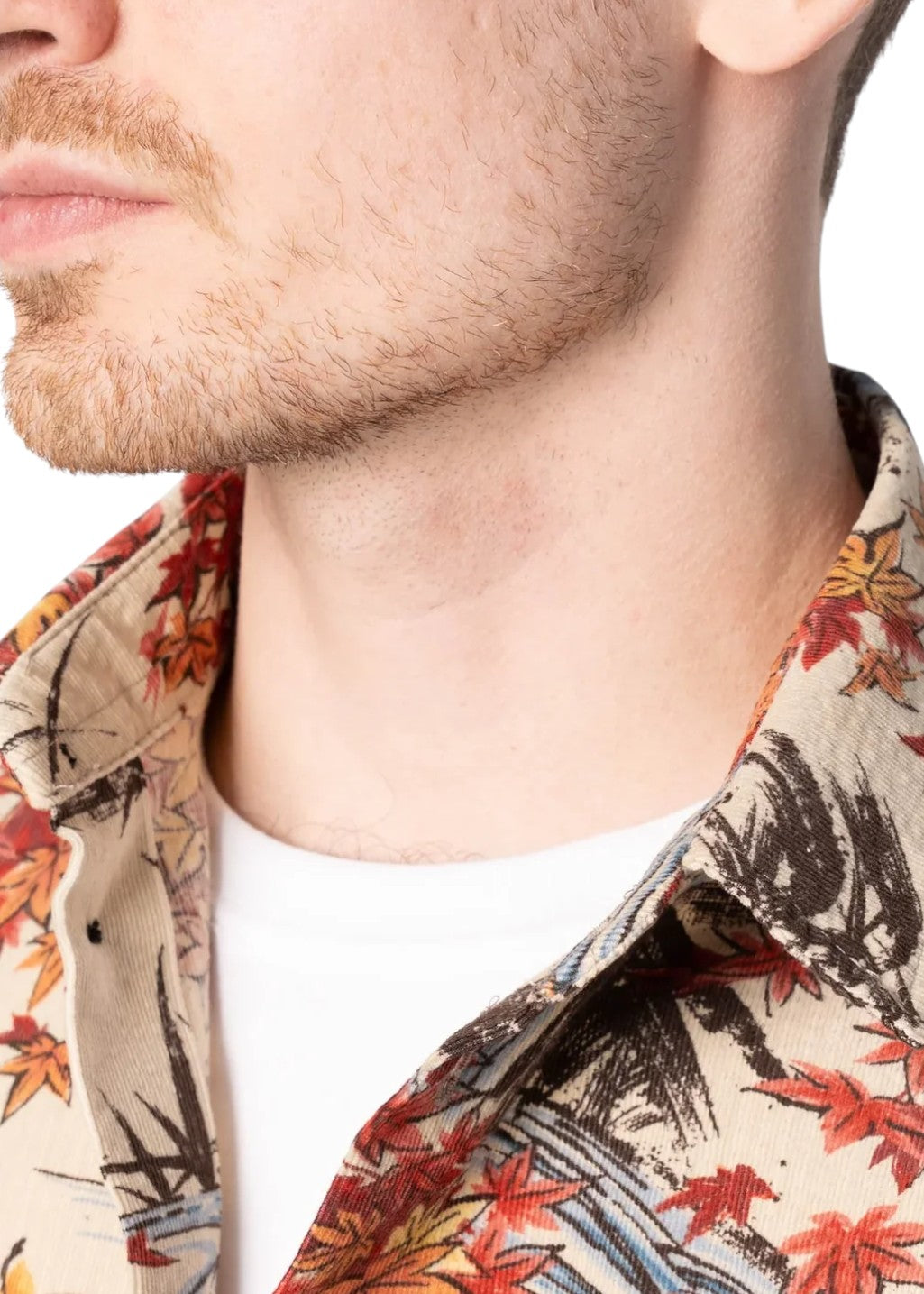 Naked & Famous Denim - True Shirt - Printed Autumn - Cream