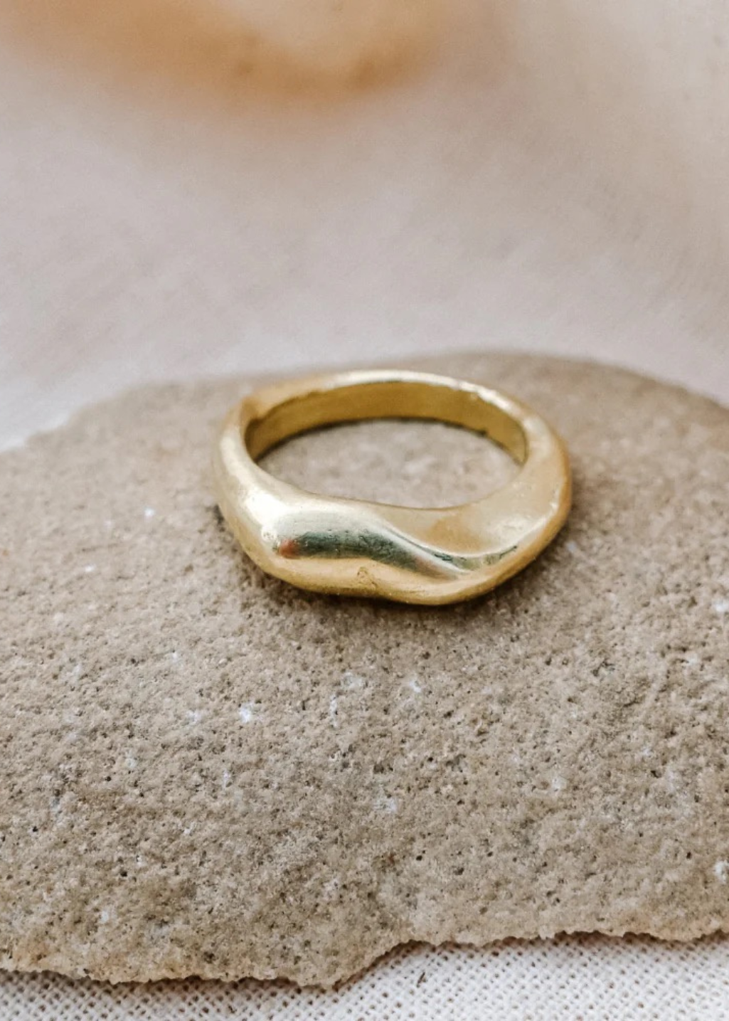 SONNY - Vonda Ring - Brass - Hardpressed Print Studio Inc.