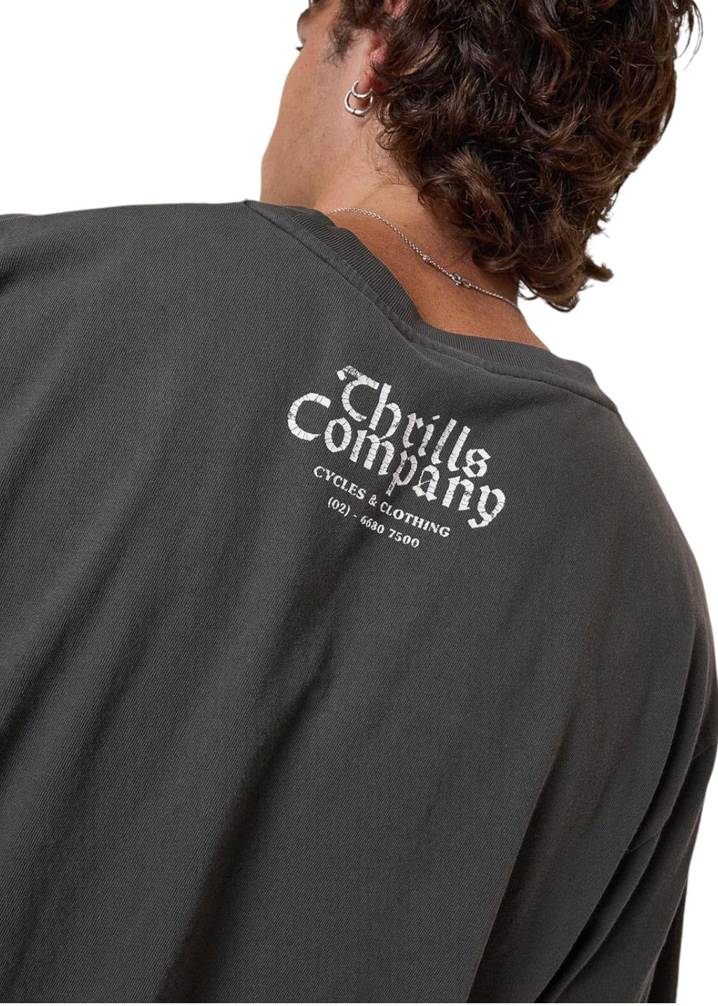 THRILLS - Flight Risk Oversize Fit Tee - Merch Black