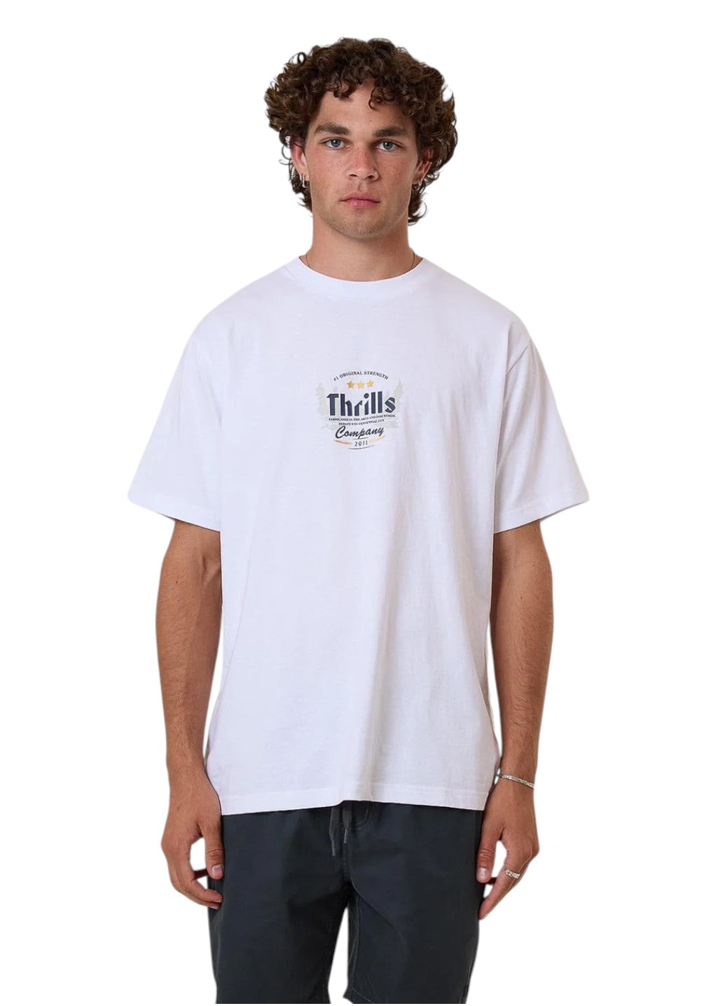 THRILLS - OG Strength Merch Fit Tee - White | Hardpressed Print