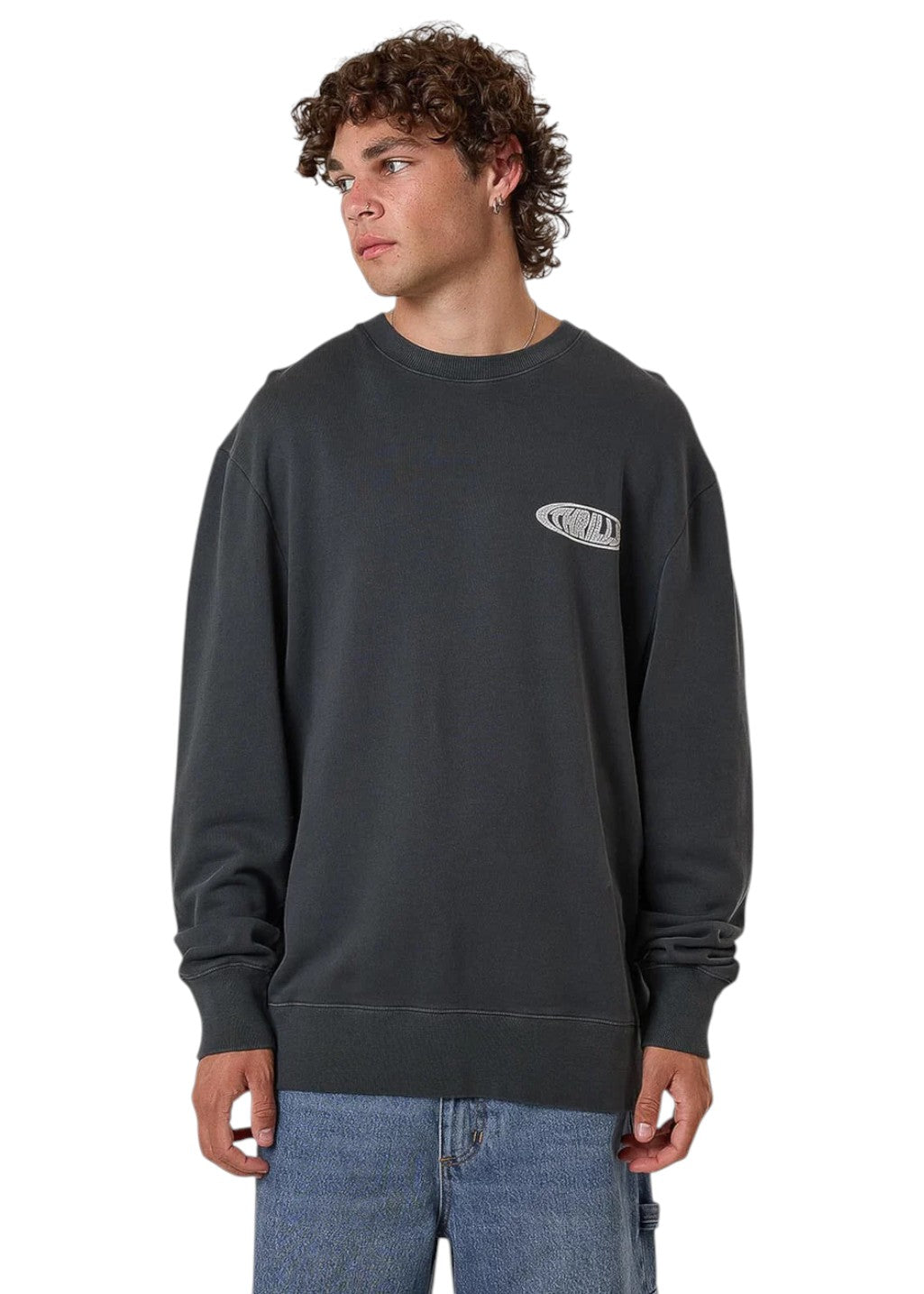 THRILLS - Shadowless Oversize Crew - Ebony