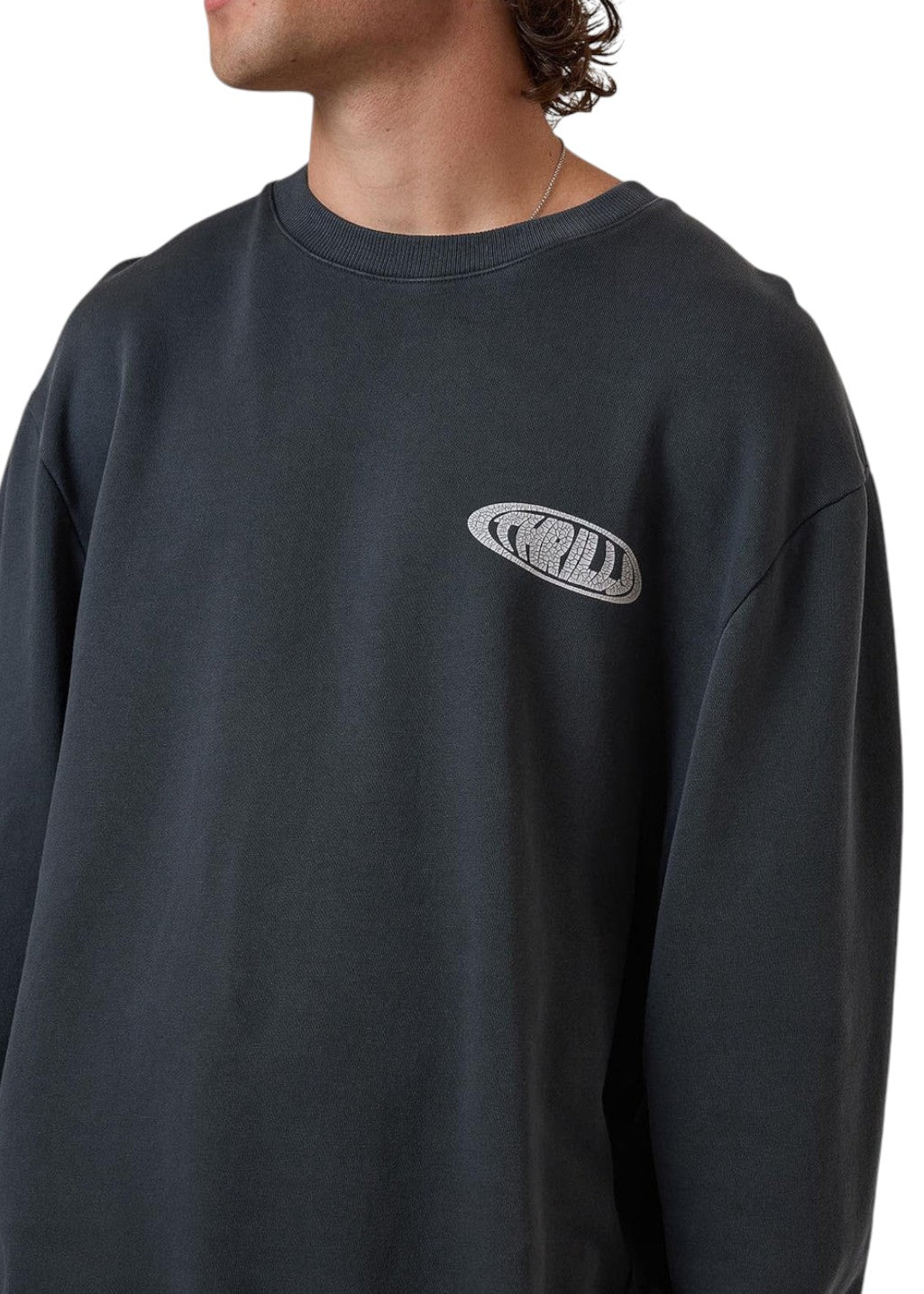 THRILLS - Shadowless Oversize Crew - Ebony