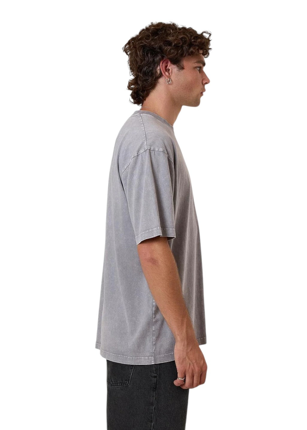 THRILLS - Thrills Union Oversize Pocket Tee - Marble Grey