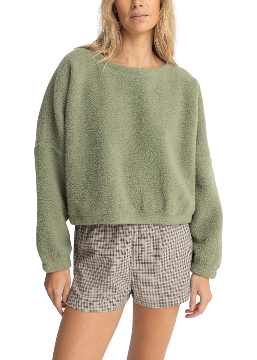 Rhythm - Jyoti Reverse Fleece - Sage - Hardpressed Print Studio Inc.