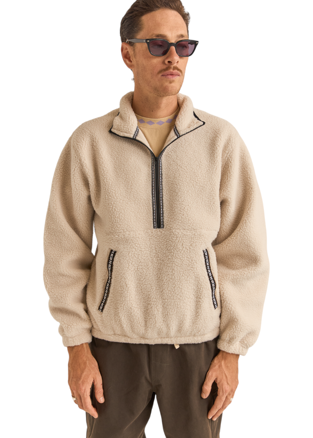 Rhythm - Sherpa Pullover - Natural - Hardpressed Print Studio Inc.