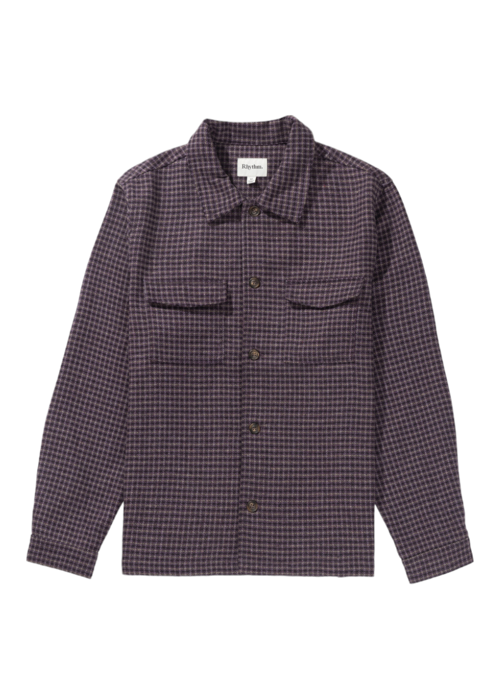 Rhythm - Check Overshirt - Plum - Hardpressed Print Studio Inc.