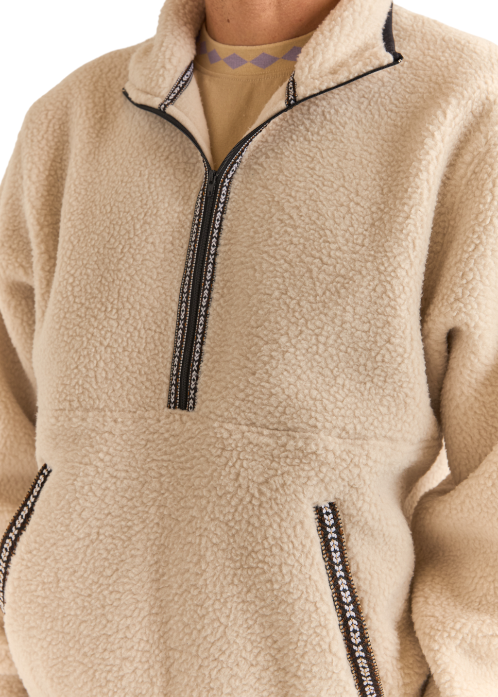 Rhythm - Sherpa Pullover - Natural - Hardpressed Print Studio Inc.