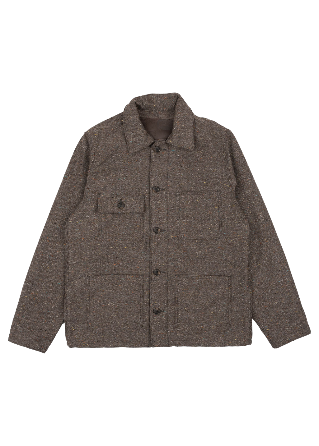 Naked & Famous Denim - Wool Blend Multi Nep - Brown - Hardpressed Print Studio Inc.