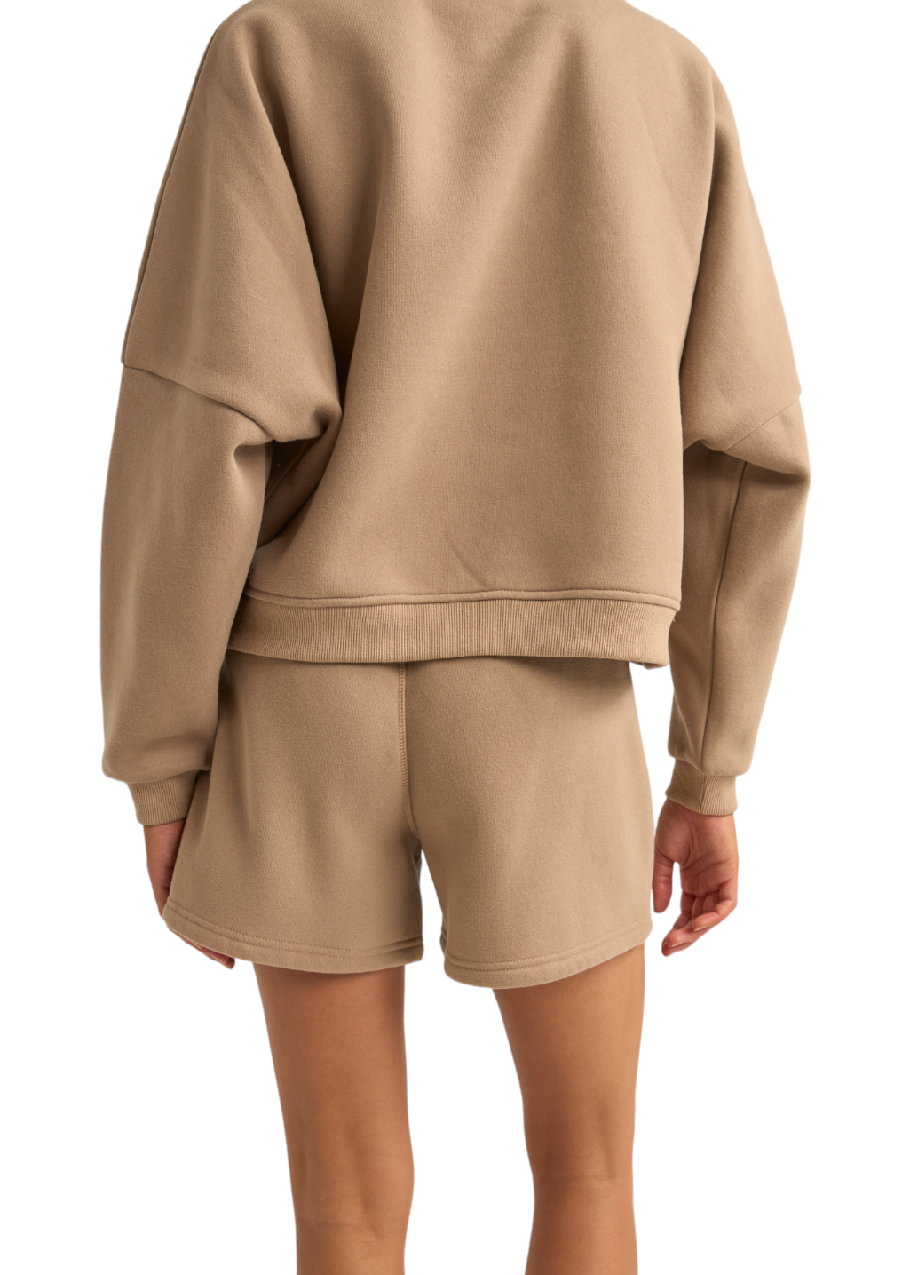 Rhythm - Logo Fleece Shorts - Taupe - Hardpressed Print Studio Inc.