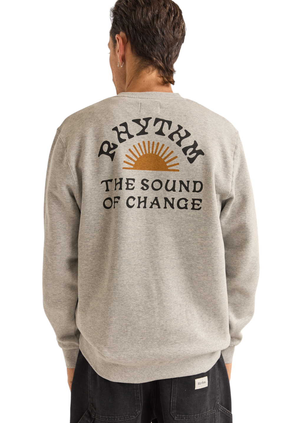 Rhythm - Awake Fleece Crew - Grey Heather - Hardpressed Print Studio Inc.