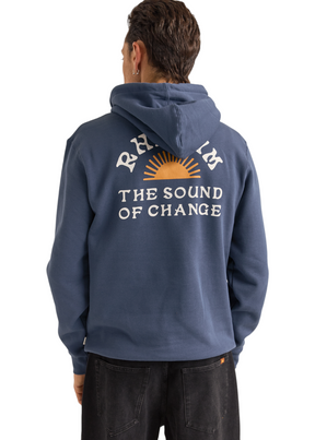 Rhythm - Awake Fleece Hood - Navy - Hardpressed Print Studio Inc.