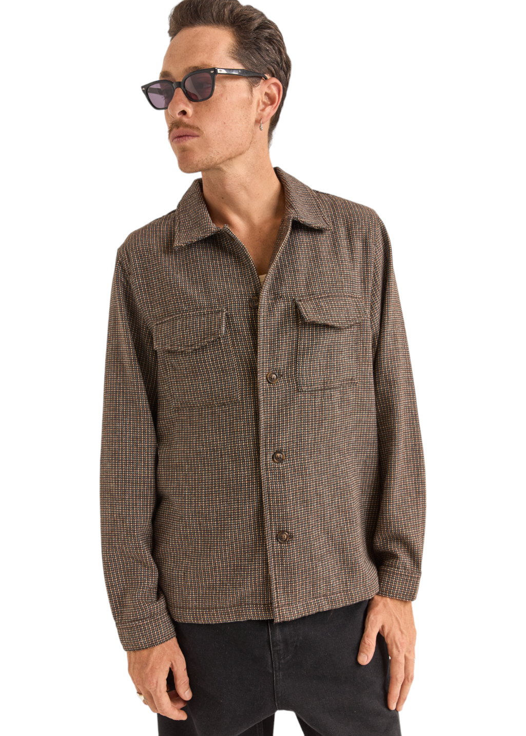 Rhythm - Fleck Overshirt - Earth - Hardpressed Print Studio Inc.