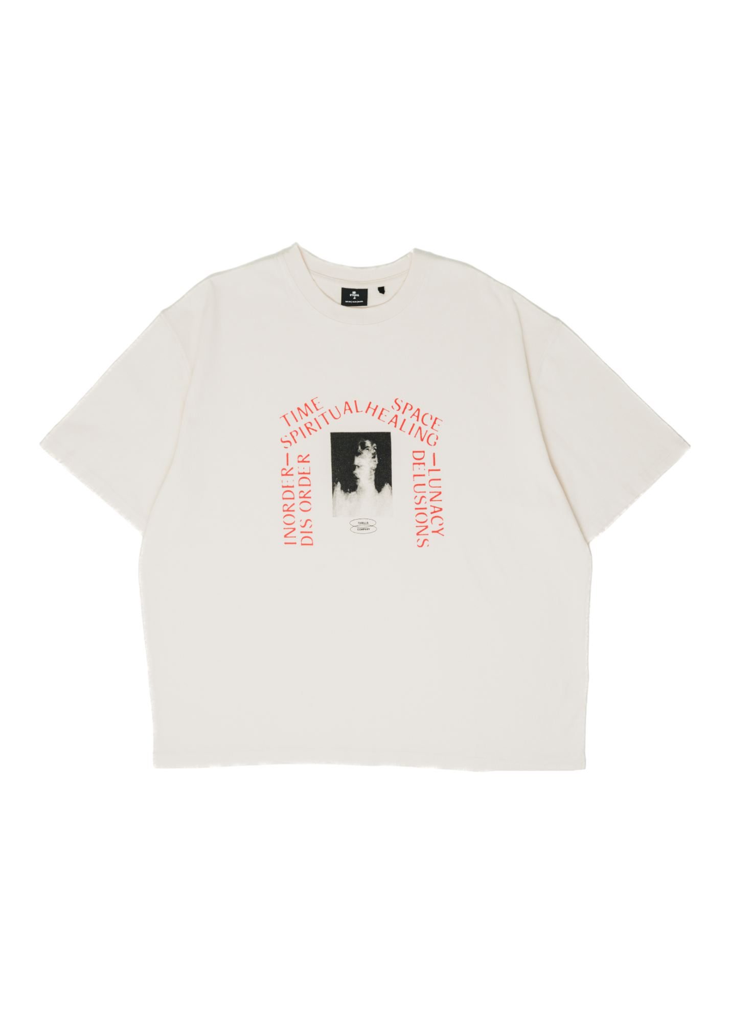 THRILLS - Healing Delusions Oversized Tee - Heritage White - Hardpressed Print Studio Inc.