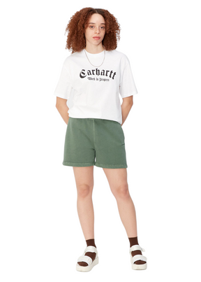 Carhartt WIP - W' Duster Script Sweat Short - Park Garment Dyed - Hardpressed Print Studio Inc.