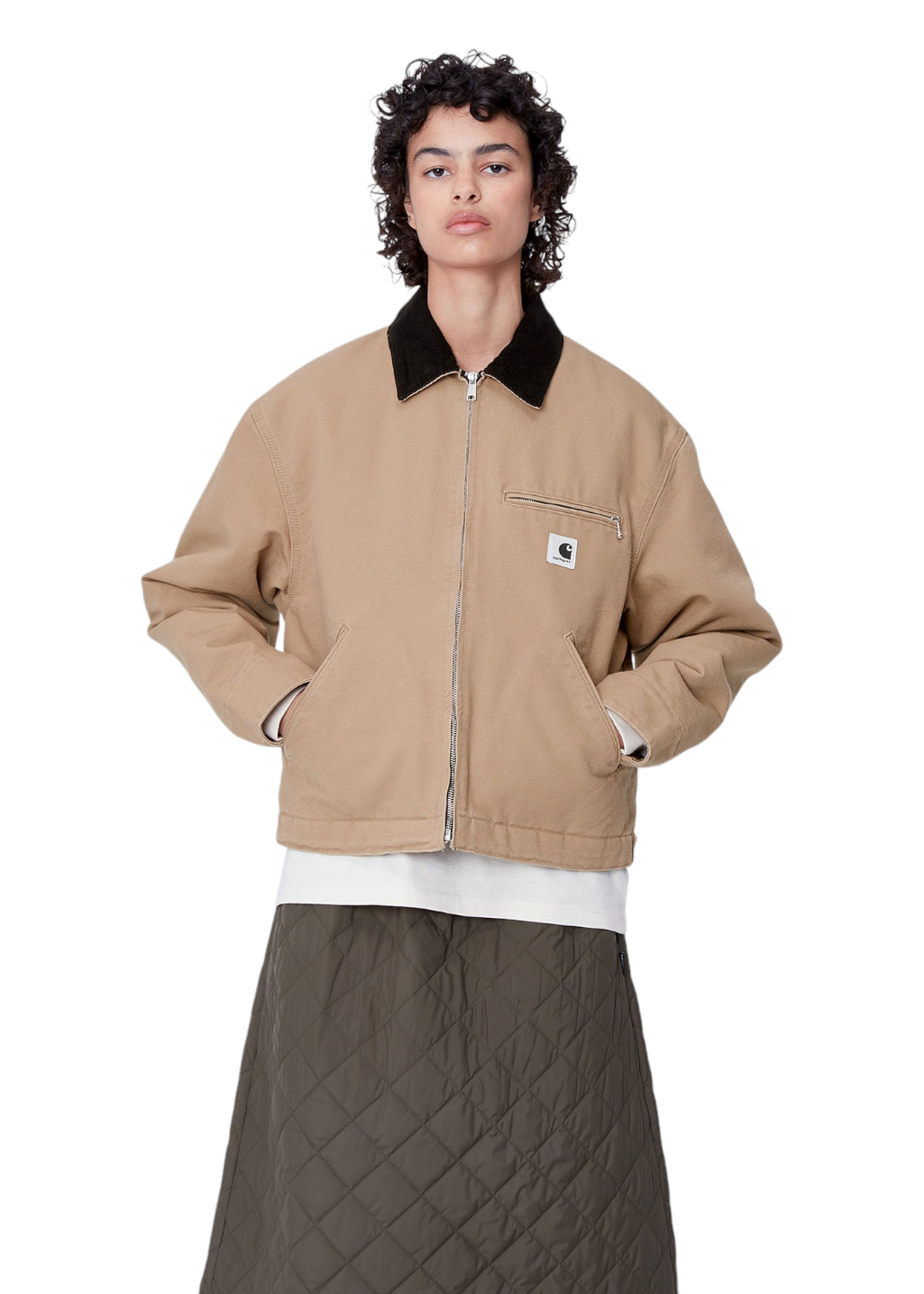 Carhartt WIP - W' OG Detroit Jacket (Winter) - Peanut/Black Rinsed