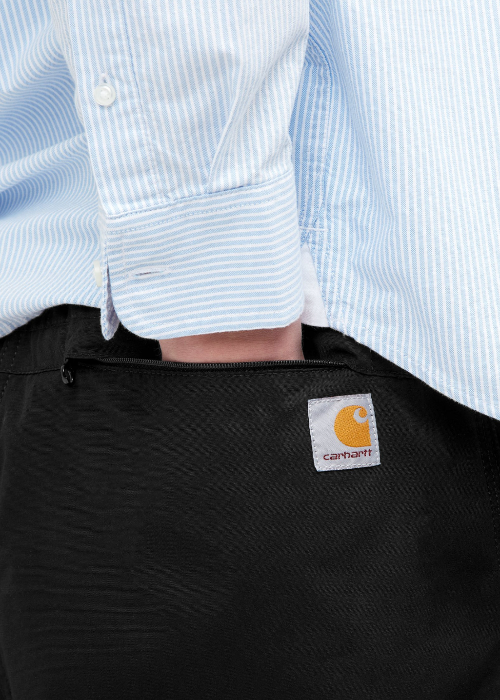 Carhartt WIP - Clover Short - Black Stone Washed - Hardpressed Print Studio Inc.