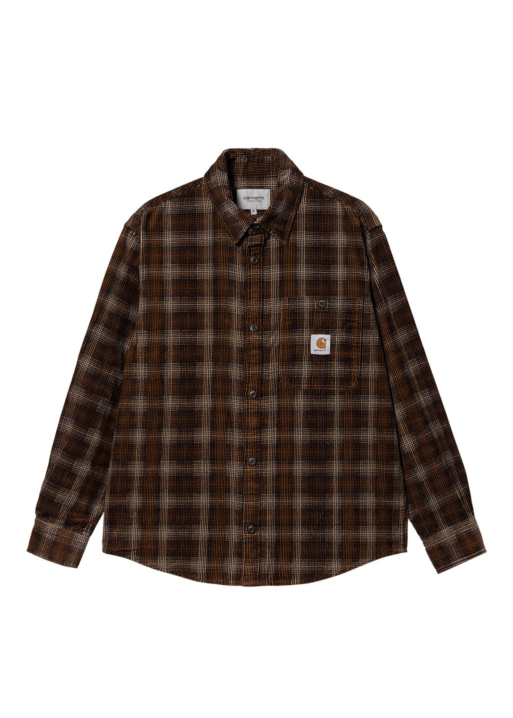 Carhartt WIP - L/S Flint Shirt - Wiley Check, Hamilton Brown Rinsed - Hardpressed Print Studio Inc.