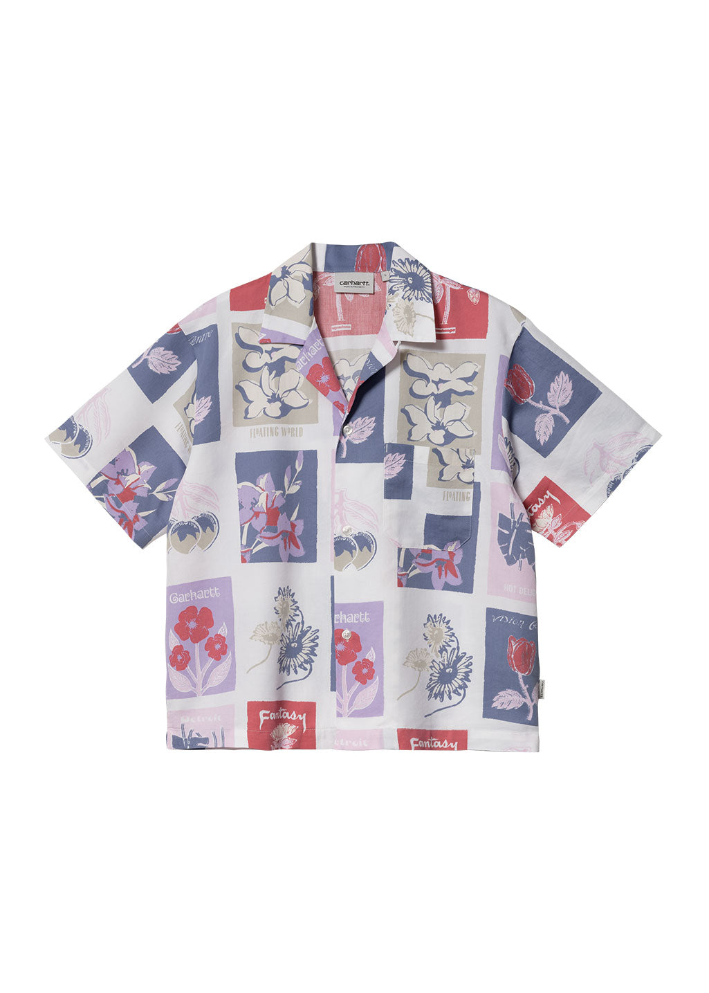 Carhartt WIP - W' S/S Verdanta Shirt - White Heavy Enzyme Wash - Hardpressed Print Studio