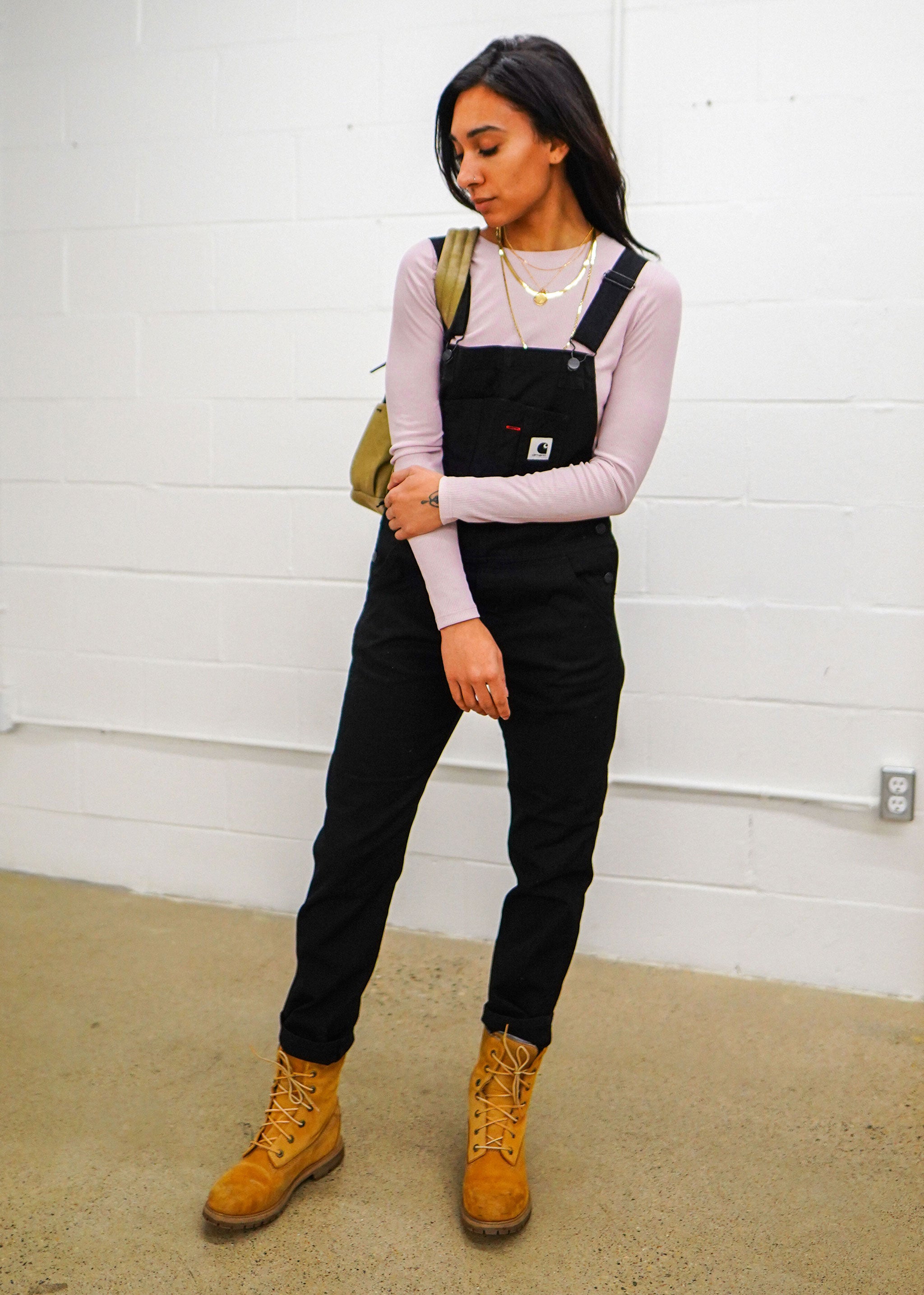 Carhartt WIP - W' Bib Overall - Black Rinsed - Hardpressed Print Studio